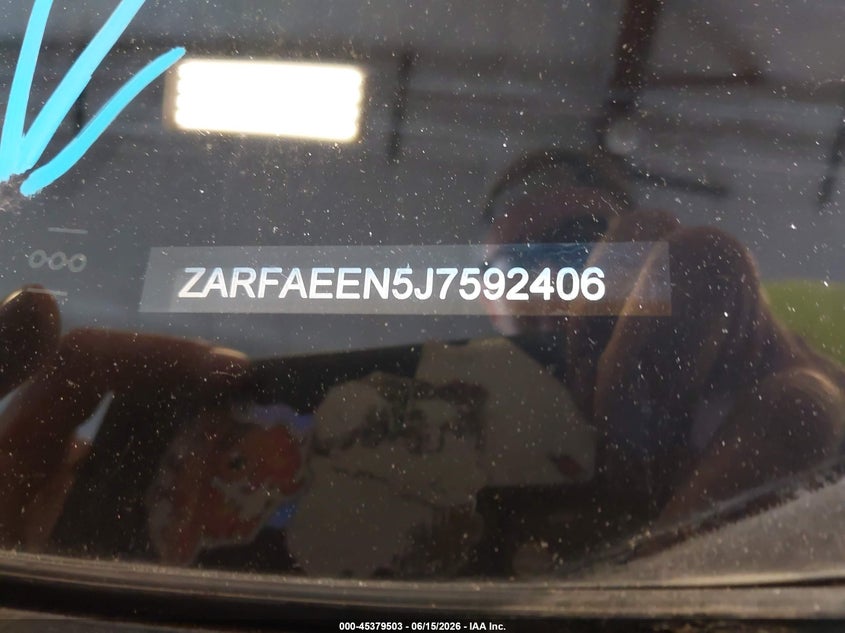 2018 Alfa romeo Giulia VIN ZARFAEEN5J7592406 IAAI salvage auction — SIDE, Clear (Michigan), sold $7,400 on 2026-07-23 (photo 9)