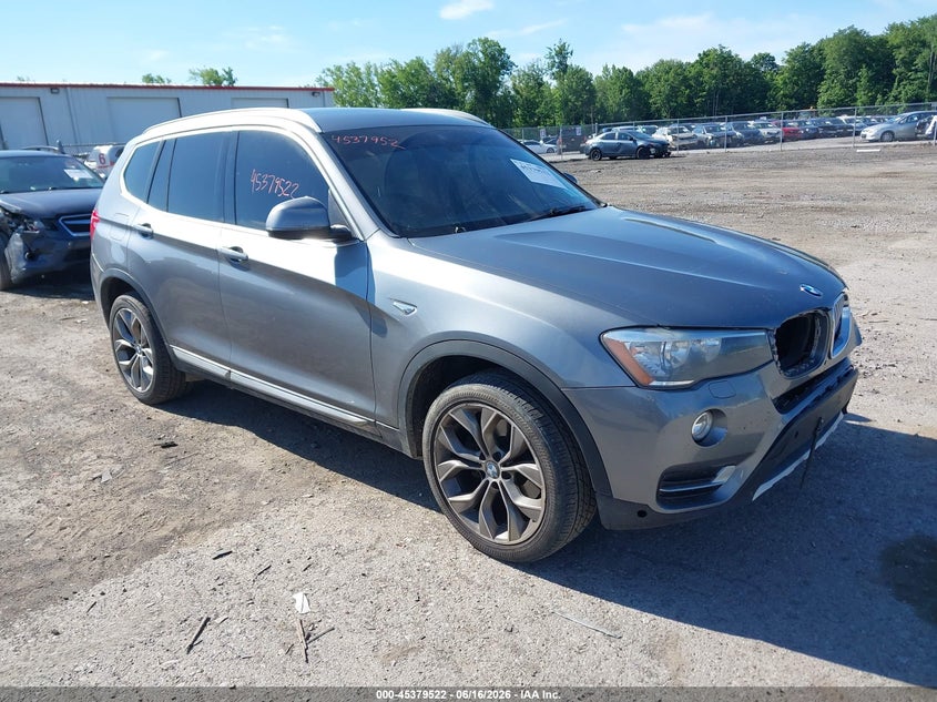 2017 BMW X3 VIN 5UXWX9C53H0D96200 IAAI salvage auction — FRONT END, Mv-907A (New York), sold $3,175 on 2026-07-14 (photo 1)