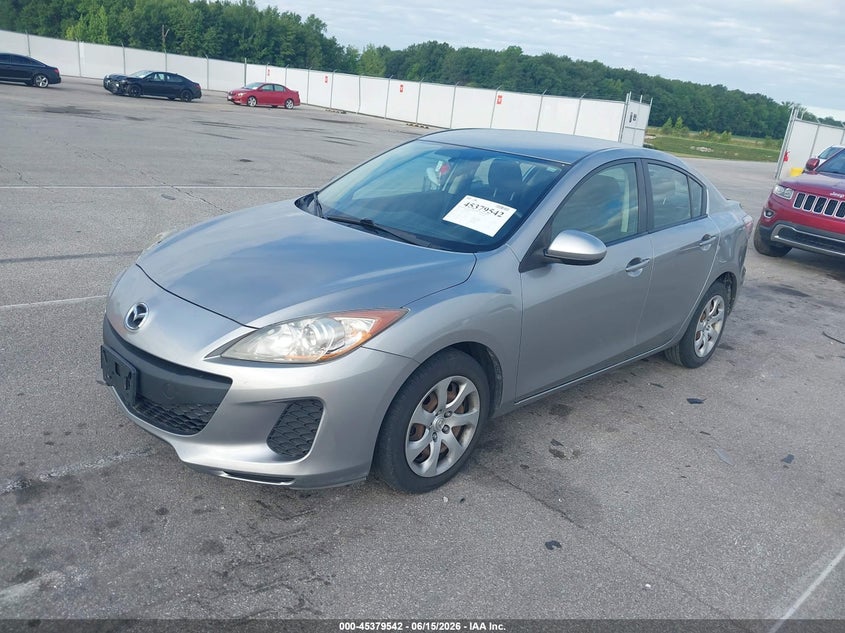 2012 Mazda 3 VIN JM1BL1UFXC1554262 IAAI salvage auction — RIGHT FRONT, Clear (Indiana), sold $1,400 on 2026-07-24 (photo 2)