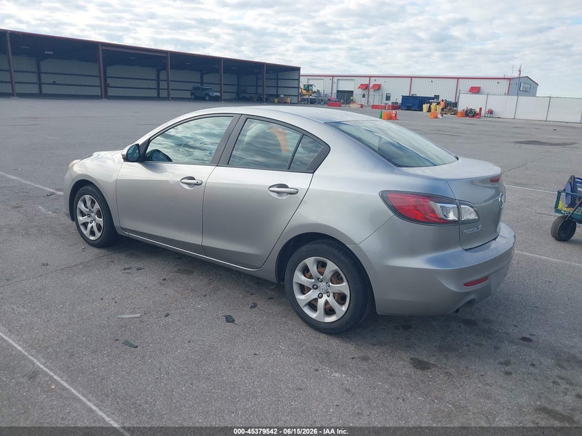 2012 Mazda 3 VIN JM1BL1UFXC1554262 IAAI salvage auction — RIGHT FRONT, Clear (Indiana), sold $1,400 on 2026-07-24 (photo 3)