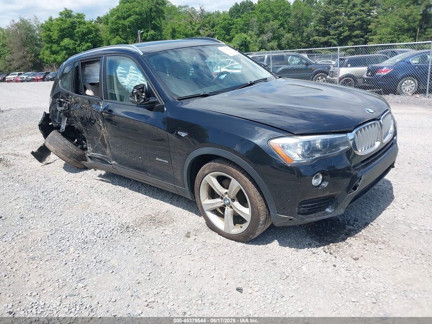 2017 BMW X3 VIN 5UXWX9C38H0W67716 IAAI salvage auction — RIGHT SIDE, Mv-907A (New York), sold $1,650 on 2026-07-21 (photo 1)