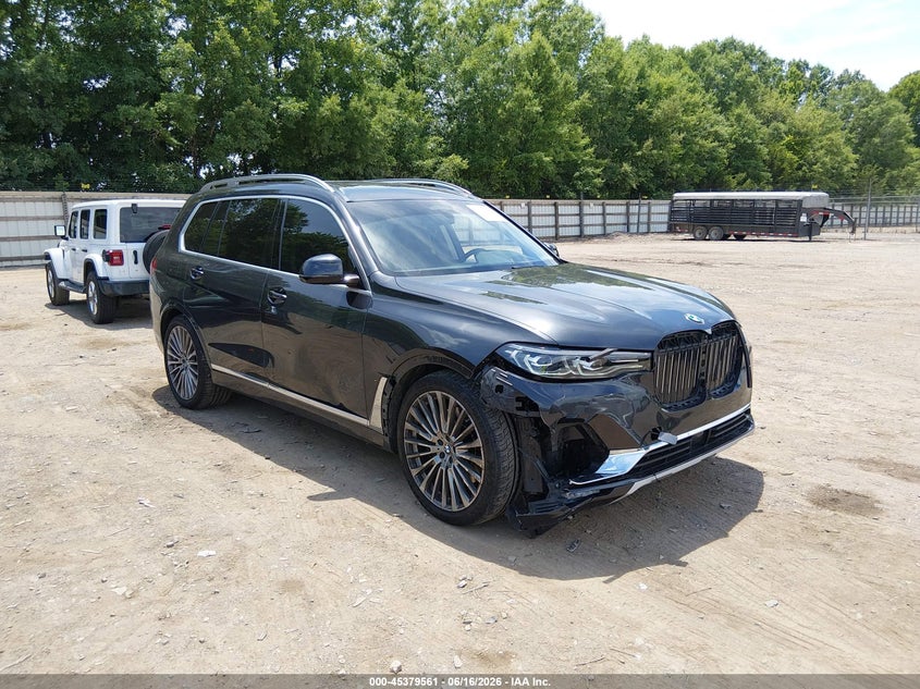 2021 BMW X7 VIN 5UXCW2C09M9H37025 IAAI salvage auction — FRONT END, Salvage (Tennessee), sold $21,800 on 2026-07-09 (photo 1)