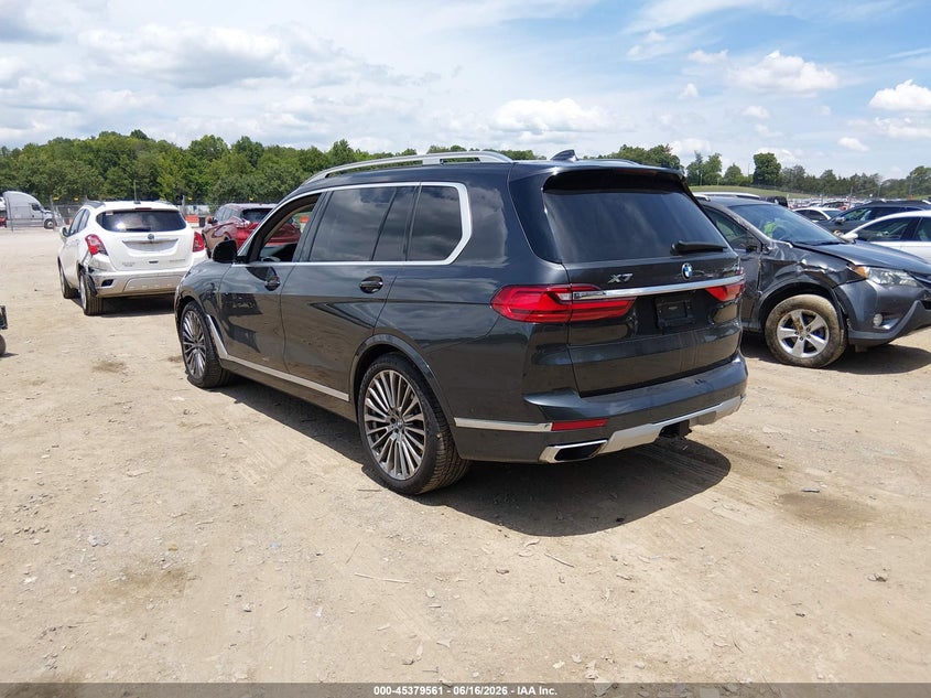 2021 BMW X7 VIN 5UXCW2C09M9H37025 IAAI salvage auction — FRONT END, Salvage (Tennessee), sold $21,800 on 2026-07-09 (photo 3)