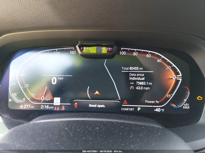2021 BMW X7 VIN 5UXCW2C09M9H37025 IAAI salvage auction — FRONT END, Salvage (Tennessee), sold $21,800 on 2026-07-09 (photo 7)