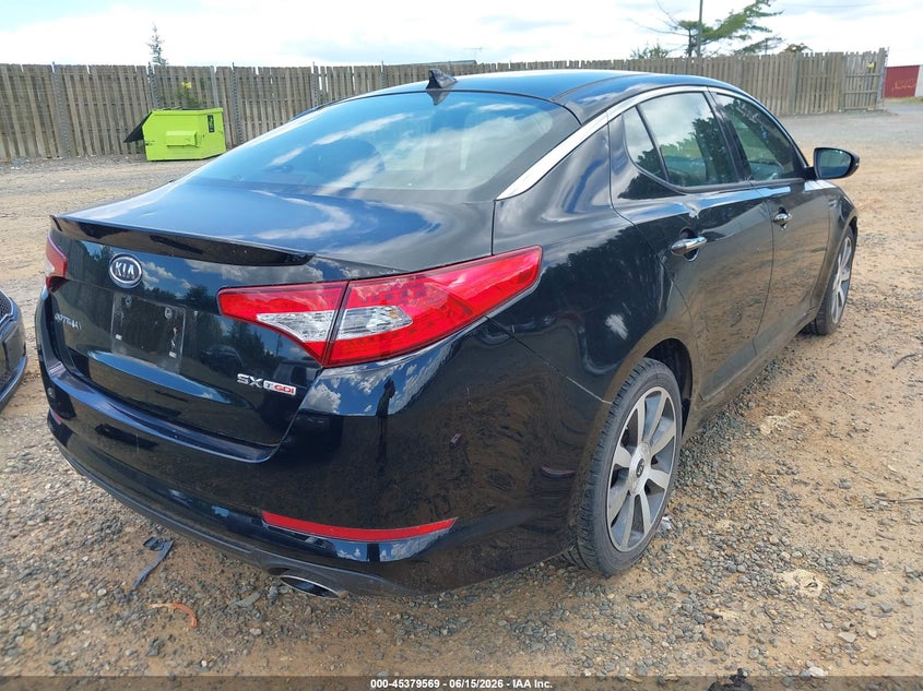 2012 Kia Optima VIN 5XXGR4A67CG072198 IAAI salvage auction — LEFT FRONT, Salvage Title, sold $1,200 on 2026-07-30 (photo 4)