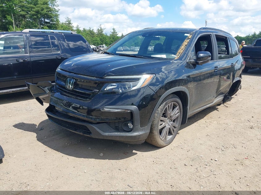 2022 Honda Pilot VIN 5FNYF5H37NB019196 IAAI salvage auction — FRONT & REAR, Salvage Title, sold $3,600 on 2026-09-05 (photo 2)