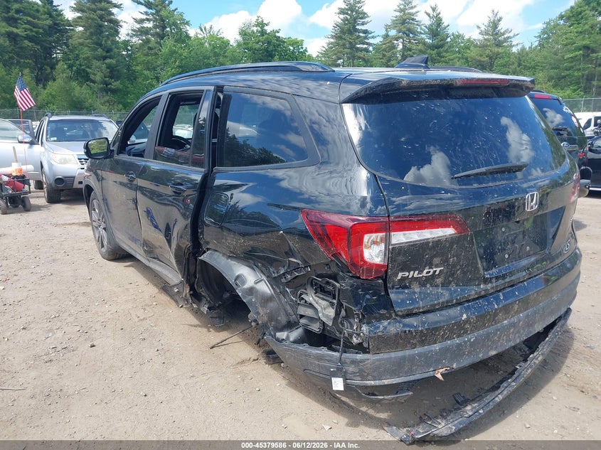 2022 Honda Pilot VIN 5FNYF5H37NB019196 IAAI salvage auction — FRONT & REAR, Salvage Title, sold $3,600 on 2026-09-05 (photo 6)