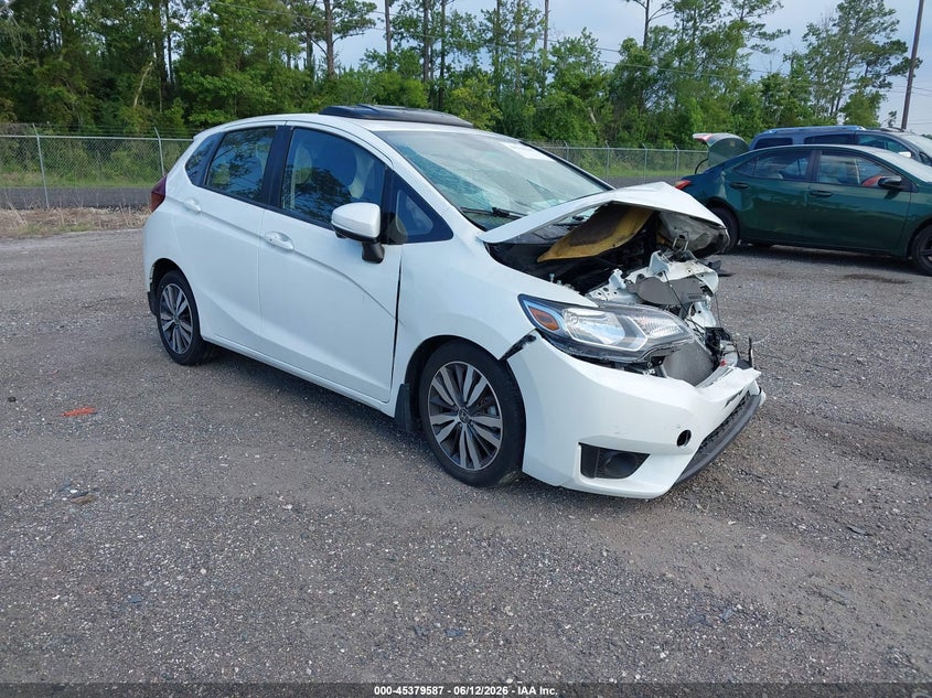 2016 Honda Fit VIN JHMGK5H78GX025607 IAAI salvage auction — FRONT END, Rebuildable (Florida), sold $1,125 on 2026-07-14 (photo 1)