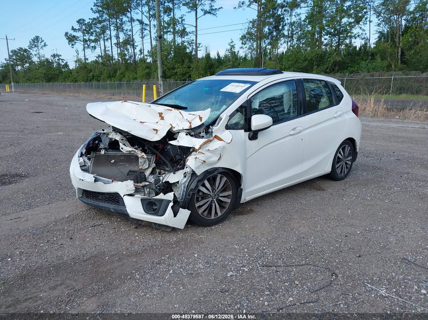 2016 Honda Fit VIN JHMGK5H78GX025607 IAAI salvage auction — FRONT END, Rebuildable (Florida), sold $1,125 on 2026-07-14 (photo 2)