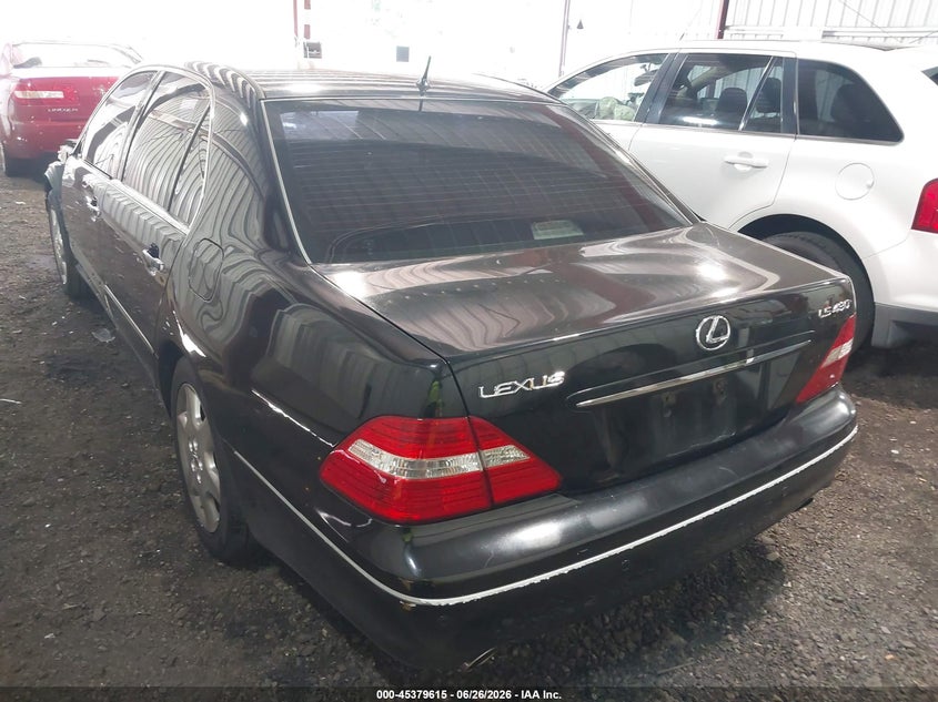 2005 Lexus Ls VIN JTHBN36F250175489 IAAI salvage auction — LEFT SIDE, Clear (Virginia), sold $700 on 2026-07-23 (photo 3)