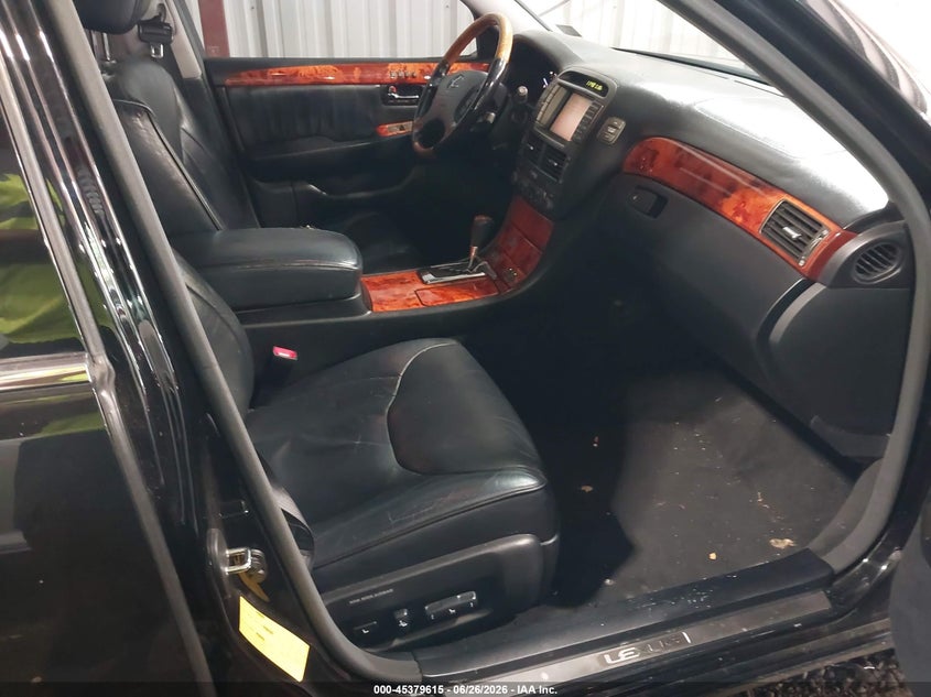 2005 Lexus Ls VIN JTHBN36F250175489 IAAI salvage auction — LEFT SIDE, Clear (Virginia), sold $700 on 2026-07-23 (photo 5)
