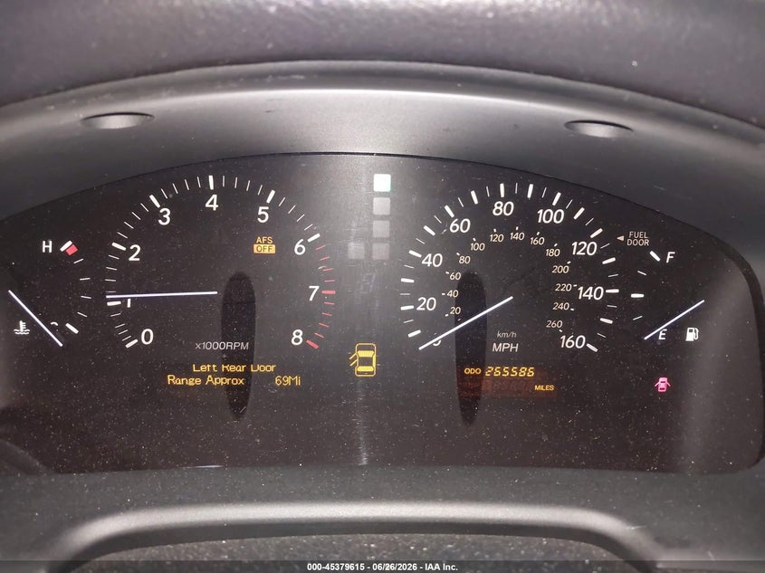 2005 Lexus Ls VIN JTHBN36F250175489 IAAI salvage auction — LEFT SIDE, Clear (Virginia), sold $700 on 2026-07-23 (photo 7)
