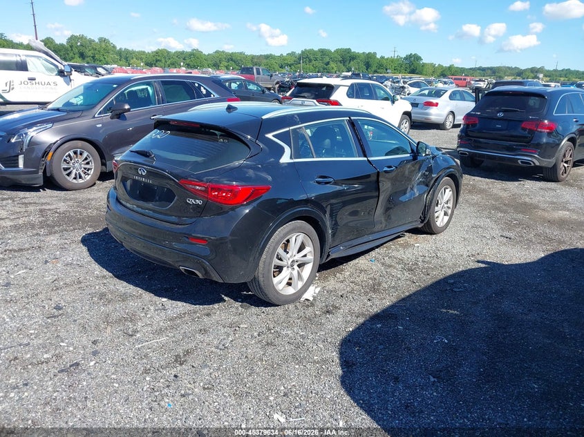 2019 Infiniti Qx30 VIN SJKCH5CP6KA007220 IAAI salvage auction — RIGHT FRONT, Salvage - Greater Than 75% (Maryland), sold $1,700 on 2026-07-13 (photo 4)