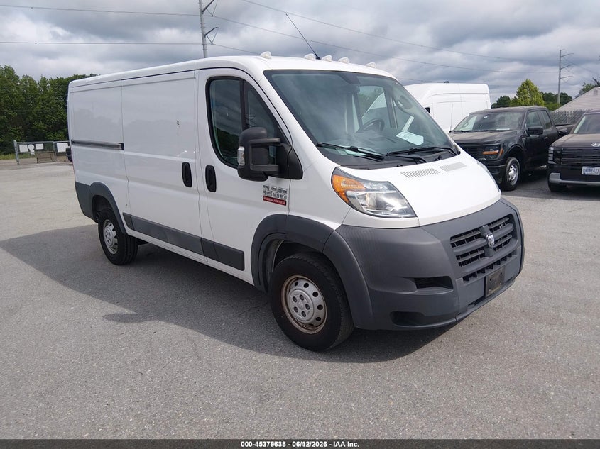 2018 Ram Promaster 1500 VIN 3C6TRVAG9JE138583 IAAI salvage auction — NORMAL WEAR, Sf97 (Maryland), sold $14,075 on 2026-08-18 (photo 1)