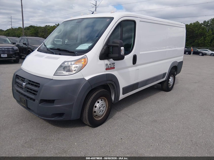 2018 Ram Promaster 1500 VIN 3C6TRVAG9JE138583 IAAI salvage auction — NORMAL WEAR, Sf97 (Maryland), sold $14,075 on 2026-08-18 (photo 2)