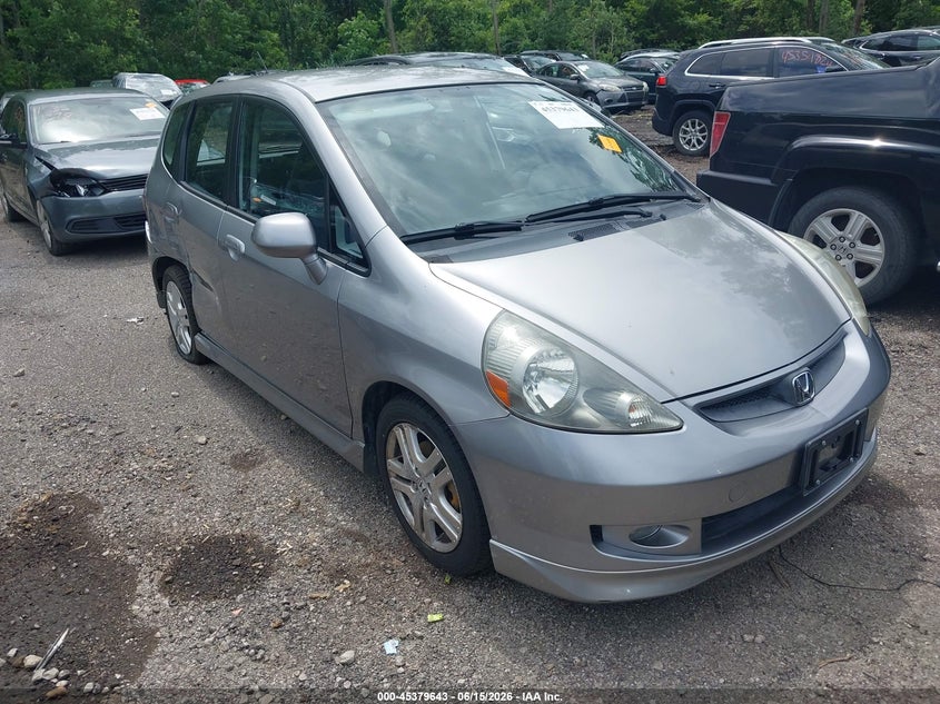2007 Honda Fit VIN JHMGD38617S031073 IAAI salvage auction — RIGHT SIDE, Salvage (Ohio), sold $1,025 on 2026-07-14 (photo 1)