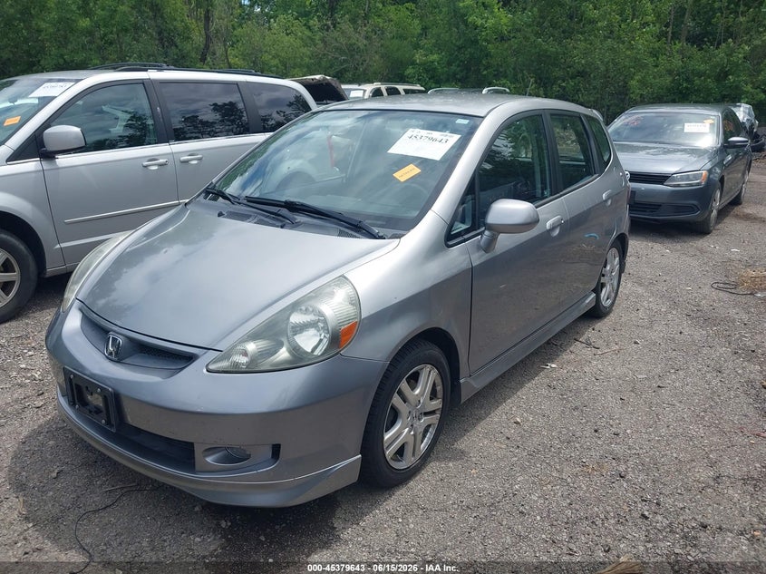 2007 Honda Fit VIN JHMGD38617S031073 IAAI salvage auction — RIGHT SIDE, Salvage (Ohio), sold $1,025 on 2026-07-14 (photo 2)
