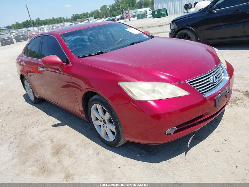 2009 Lexus Es 350 VIN JTHBJ46GX92300646 IAAI salvage auction — LEFT REAR, Clear (Virginia), sold $675 on 2026-07-10 (photo 1)