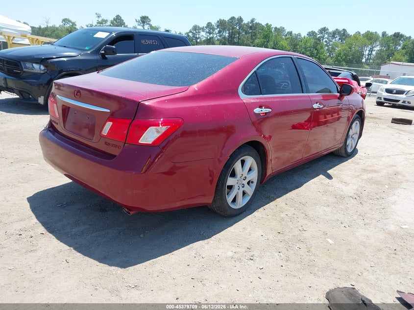 2009 Lexus Es 350 VIN JTHBJ46GX92300646 IAAI salvage auction — LEFT REAR, Clear (Virginia), sold $675 on 2026-07-10 (photo 4)