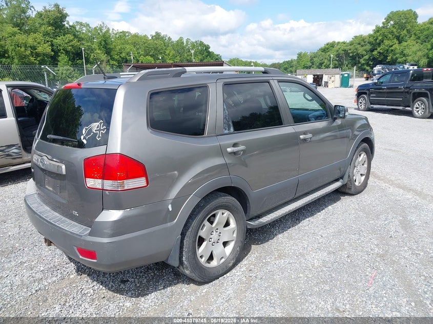 2009 Kia Borrego VIN KNDJJ741195025499 IAAI salvage auction — NORMAL WEAR, Clear (Tennessee), sold $175 on 2026-07-21 (photo 4)