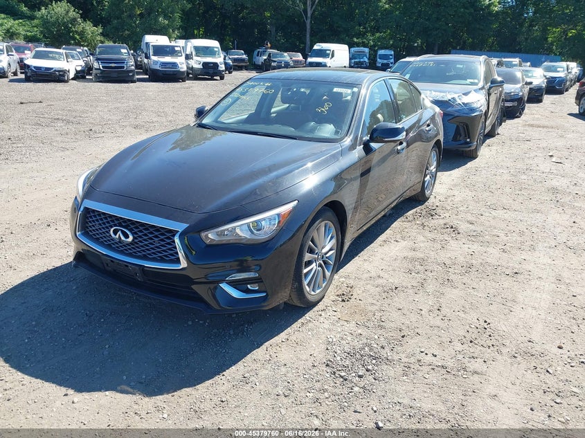 2023 Infiniti Q50 VIN JN1EV7BR2PM543609 IAAI salvage auction — UNKNOWN, Mv-907A (New York), sold $225 on 2026-08-31 (photo 2)