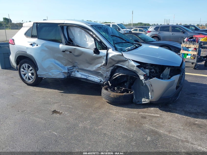2023 Toyota Corolla cross VIN 7MUAAAAG3PV049743 IAAI salvage auction — LEFT & RIGHT, Salvage Title, sold $1,250 on 2026-07-30 (photo 1)
