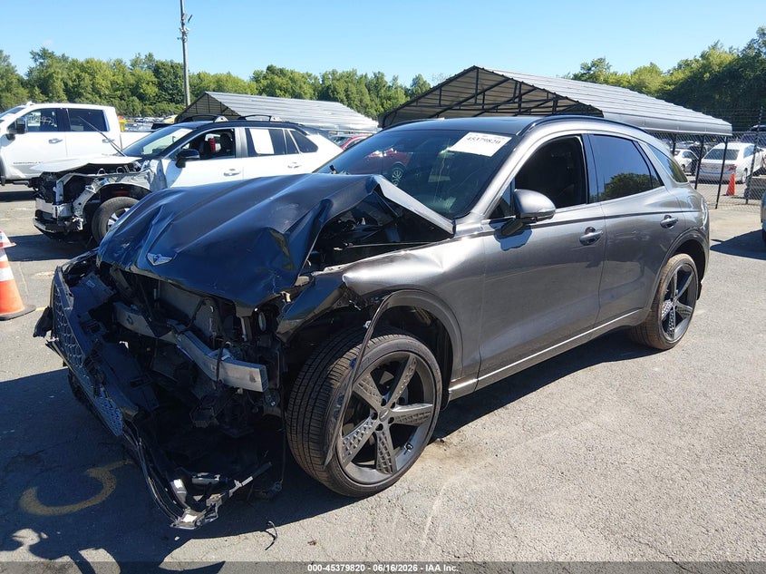2022 Genesis Gv70 VIN KMUMADTB7NU045615 IAAI salvage auction — FRONT END, Salvage (Connecticut), sold $6,300 on 2026-07-23 (photo 2)