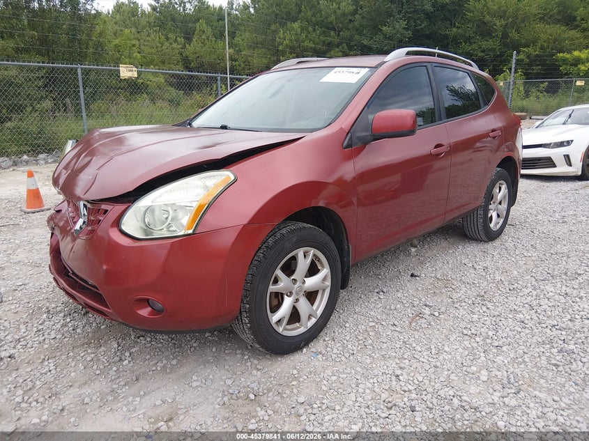 2009 Nissan Rogue VIN JN8AS58TX9W061414 IAAI salvage auction — FRONT END, Salvage (Alabama), sold $25 on 2026-07-06 (photo 2)