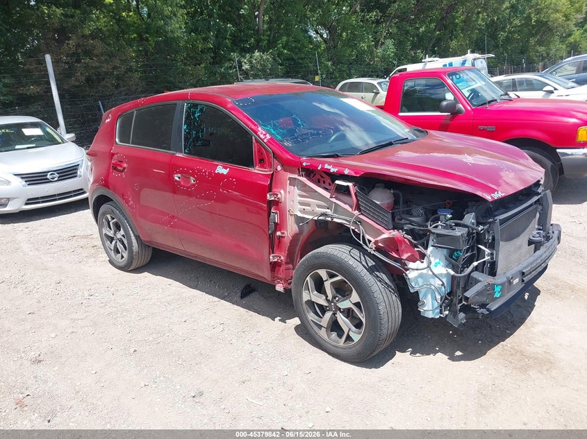2021 Kia Sportage VIN KNDPM3ACXM7930286 IAAI salvage auction — RIGHT FRONT, Salvage (Indiana), sold $2,400 on 2026-07-29 (photo 1)