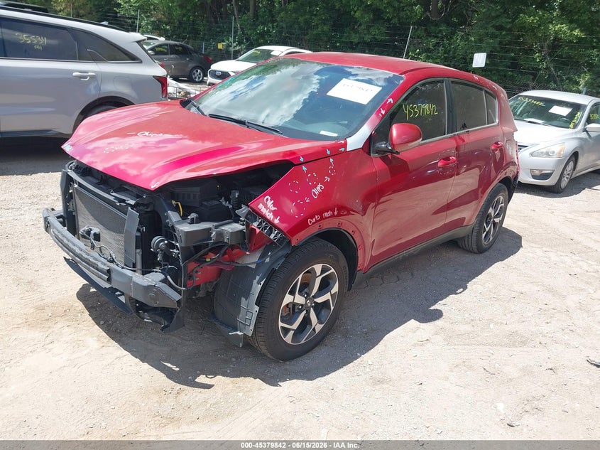 2021 Kia Sportage VIN KNDPM3ACXM7930286 IAAI salvage auction — RIGHT FRONT, Salvage (Indiana), sold $2,400 on 2026-07-29 (photo 2)