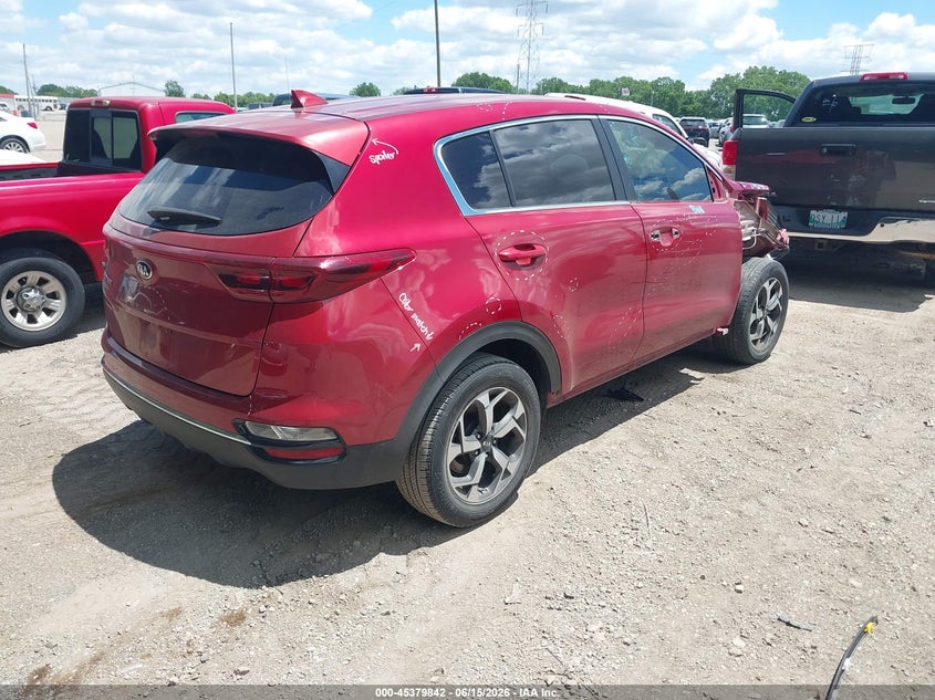 2021 Kia Sportage VIN KNDPM3ACXM7930286 IAAI salvage auction — RIGHT FRONT, Salvage (Indiana), sold $2,400 on 2026-07-29 (photo 4)