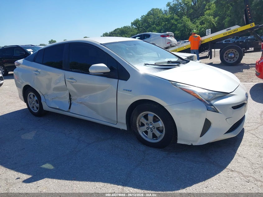 2016 Toyota Prius VIN JTDKBRFU3G3500504 IAAI salvage auction — NORMAL WEAR, Clear (Missouri), sold $3,800 on 2026-07-22 (photo 1)