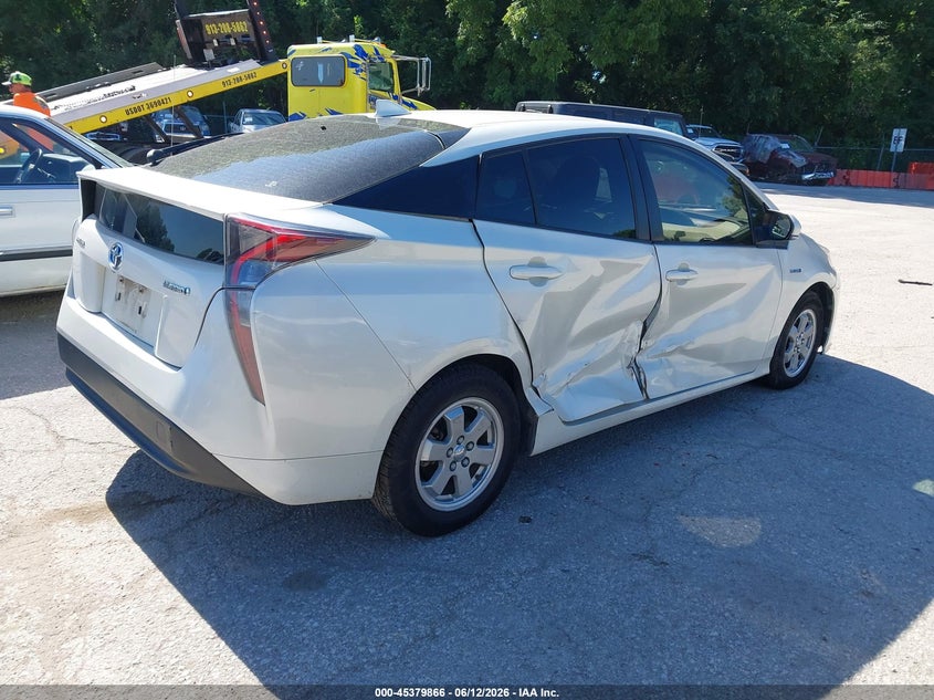 2016 Toyota Prius VIN JTDKBRFU3G3500504 IAAI salvage auction — NORMAL WEAR, Clear (Missouri), sold $3,800 on 2026-07-22 (photo 4)