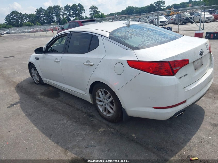 2013 Kia Optima VIN KNAGM4A79D5438141 IAAI salvage auction — NORMAL WEAR, Clear (Georgia), sold $300 on 2026-07-29 (photo 3)