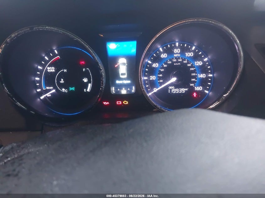 2015 Hyundai Sonata hybrid VIN KMHEC4A4XFA128637 IAAI salvage auction — NORMAL WEAR, Clear (Mississippi), sold $425 on 2026-07-28 (photo 7)