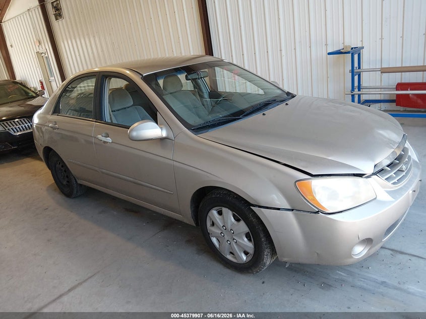 2006 Kia Spectra VIN KNAFE121265246516 IAAI salvage auction — NORMAL WEAR, Clear (Delaware), sold $225 on 2026-07-06 (photo 1)
