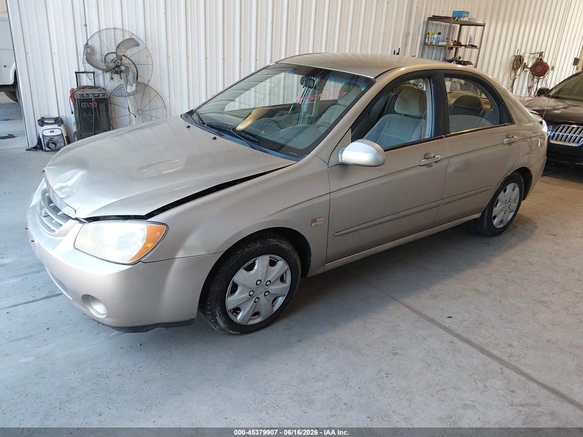 2006 Kia Spectra VIN KNAFE121265246516 IAAI salvage auction — NORMAL WEAR, Clear (Delaware), sold $225 on 2026-07-06 (photo 2)
