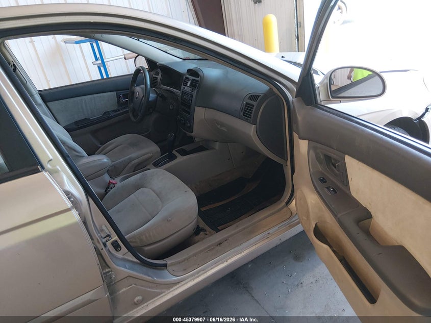 2006 Kia Spectra VIN KNAFE121265246516 IAAI salvage auction — NORMAL WEAR, Clear (Delaware), sold $225 on 2026-07-06 (photo 5)
