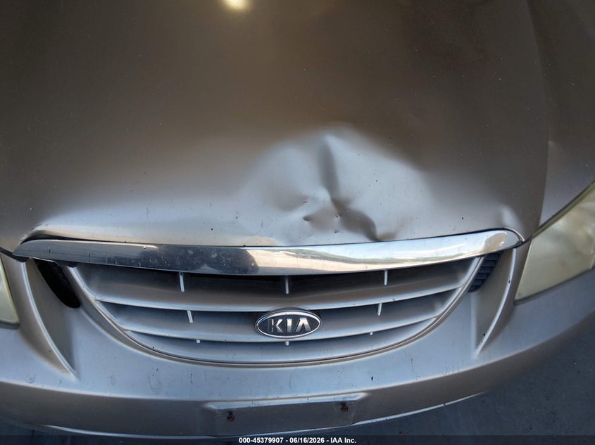 2006 Kia Spectra VIN KNAFE121265246516 IAAI salvage auction — NORMAL WEAR, Clear (Delaware), sold $225 on 2026-07-06 (photo 6)