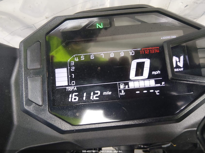 2025 Kawasaki Ninja VIN ML5EXGH17SDA56727 IAAI salvage auction — FRONT END, Salvage (Louisiana), sold $925 on 2026-07-28 (photo 7)