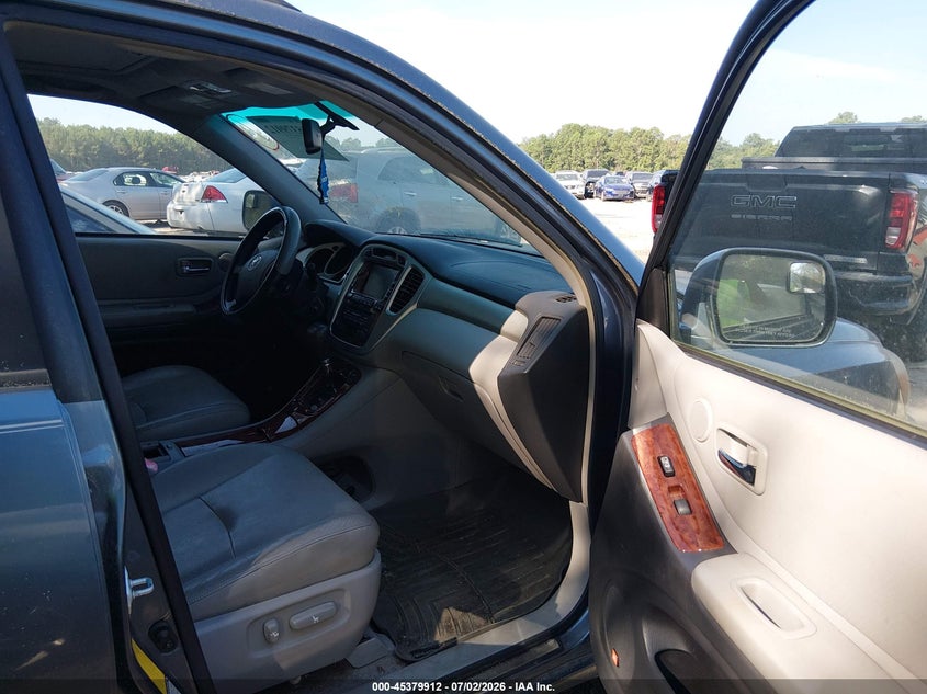 2007 Toyota Highlander VIN JTEEP21A270205264 IAAI salvage auction — NORMAL WEAR, Repossession Paperwork (South Carolina), sold $775 on 2026-07-14 (photo 5)