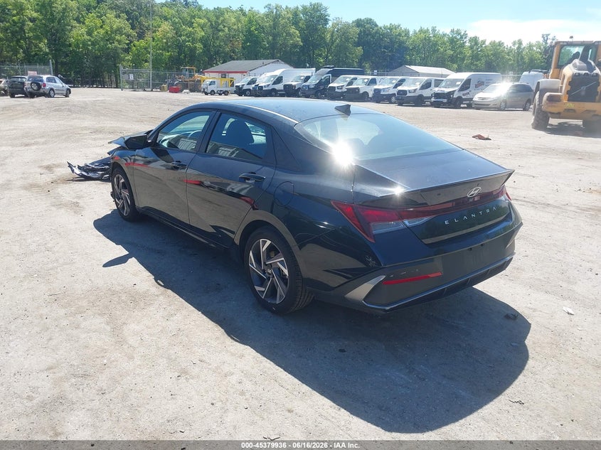 2025 Hyundai Elantra VIN KMHLM4DGXSU066269 IAAI salvage auction — FRONT END, Salvage - 75% Or Less (Maryland), sold $2,050 on 2026-07-28 (photo 3)