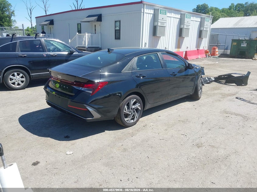 2025 Hyundai Elantra VIN KMHLM4DGXSU066269 IAAI salvage auction — FRONT END, Salvage - 75% Or Less (Maryland), sold $2,050 on 2026-07-28 (photo 4)