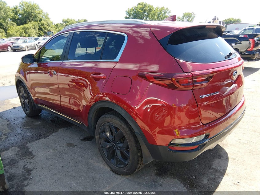 2021 Kia Sportage VIN KNDP6CACXM7844485 IAAI salvage auction — THEFT, Salvage (Kansas), sold $6,375 on 2026-07-08 (photo 3)