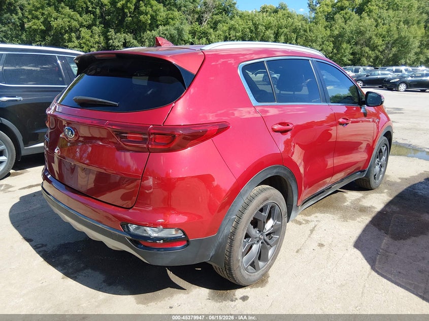 2021 Kia Sportage VIN KNDP6CACXM7844485 IAAI salvage auction — THEFT, Salvage (Kansas), sold $6,375 on 2026-07-08 (photo 4)