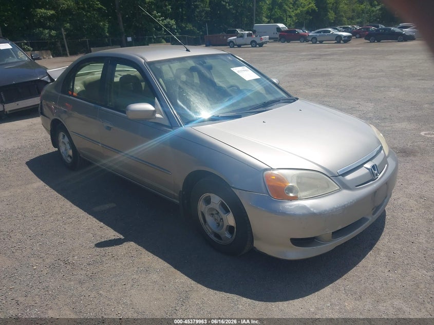 2003 Honda Civic hybrid VIN JHMES96663S026481 IAAI salvage auction — REAR END, Clear (Virginia), sold $125 on 2026-07-08 (photo 1)