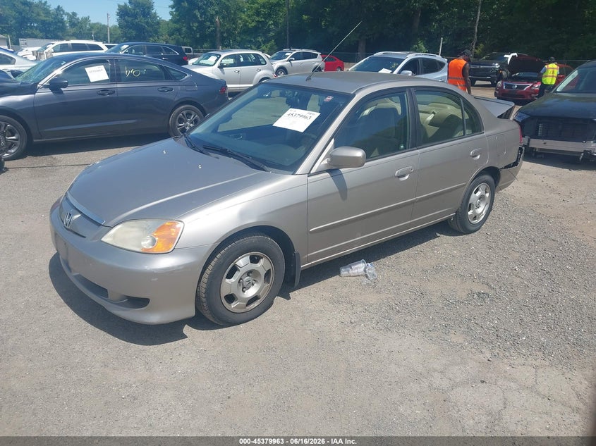 2003 Honda Civic hybrid VIN JHMES96663S026481 IAAI salvage auction — REAR END, Clear (Virginia), sold $125 on 2026-07-08 (photo 2)
