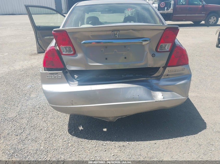 2003 Honda Civic hybrid VIN JHMES96663S026481 IAAI salvage auction — REAR END, Clear (Virginia), sold $125 on 2026-07-08 (photo 6)