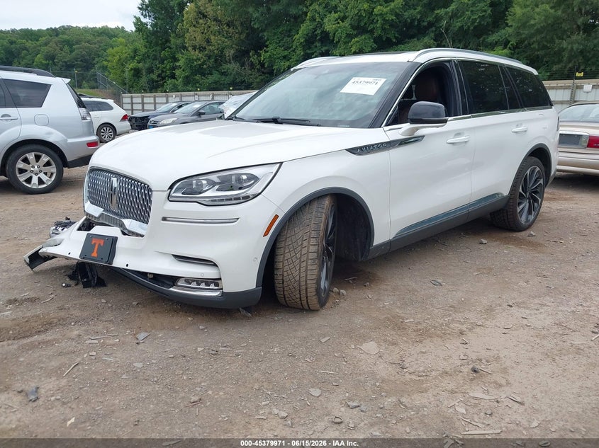 2020 Lincoln Aviator VIN 5LM5J7XC7LGL27723 IAAI salvage auction — FRONT END, Salvage (Tennessee), sold $10,500 on 2026-07-15 (photo 2)