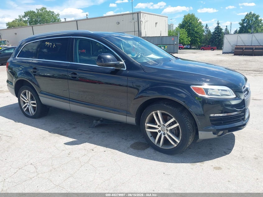 2007 Audi Q7 VIN WA1BV74L87D083617 IAAI salvage auction — NORMAL WEAR, Clear (Illinois), sold $500 on 2026-07-20 (photo 1)